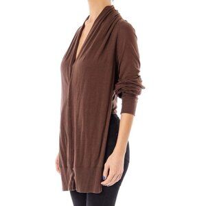 Zucca Brown Cropped Knit Sweater